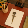 Akua'ba-Inspired Brass Letter Opener