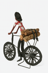 Papa Biking Firewood to Market – Papier-Mâché Sculpture